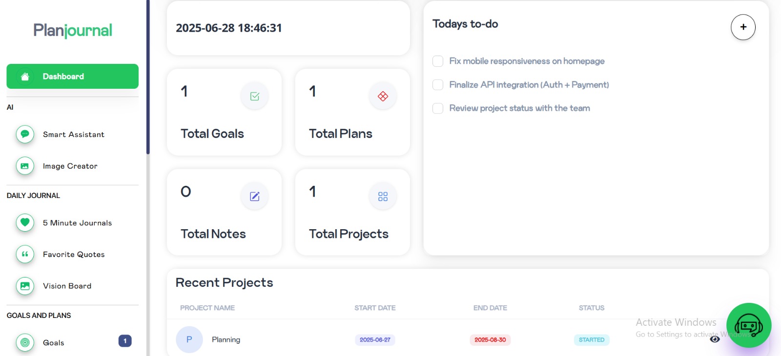 Dashboard Preview